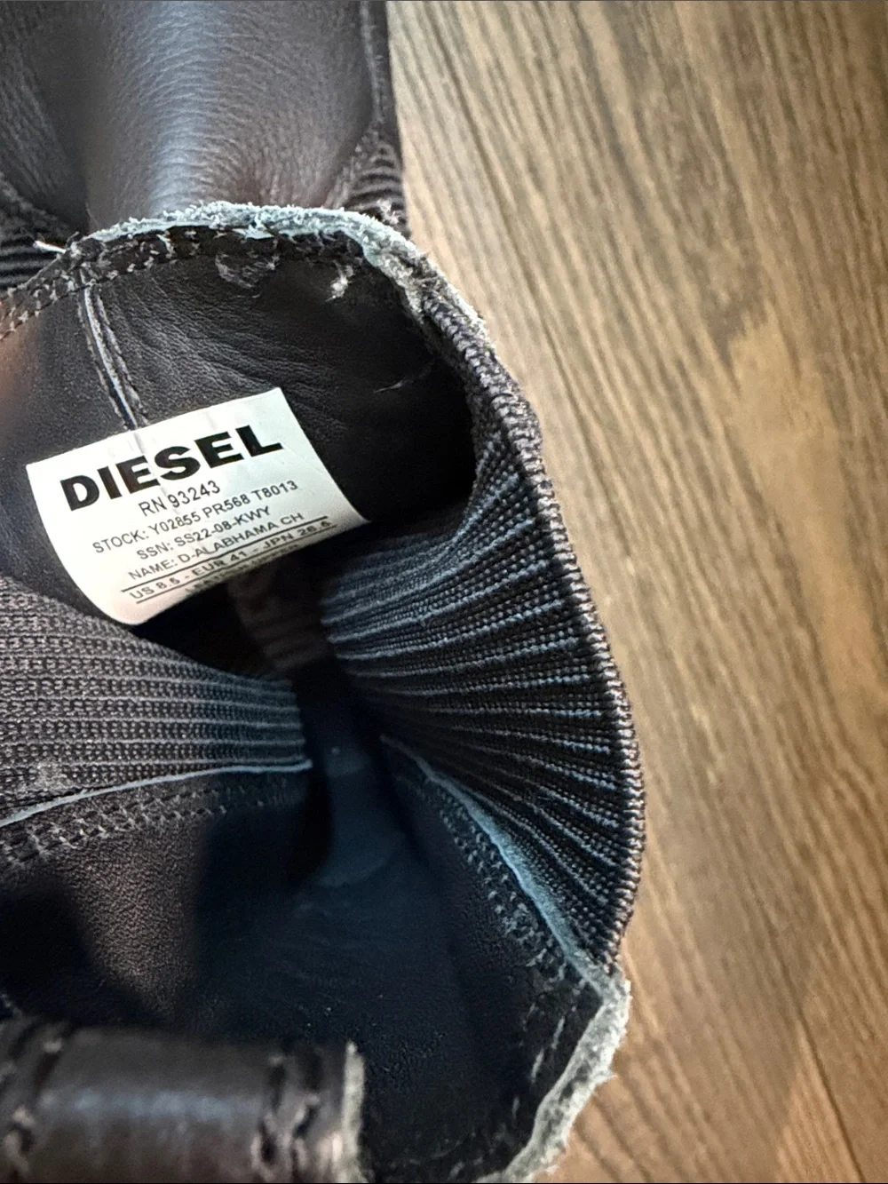 Diesel Men’s Dark Brown Leather Chelsea Boots